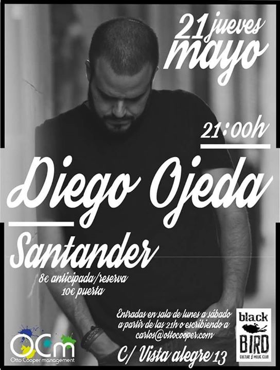 Concierto de Diego Ojeda en el Black Bird de Santander