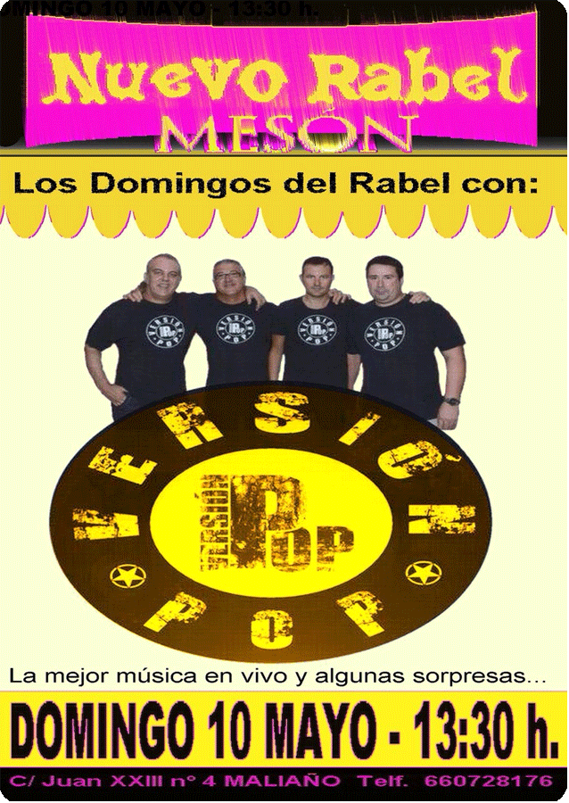 Concierto de Versión Pop en el Nuevo Rabel en Maliaño