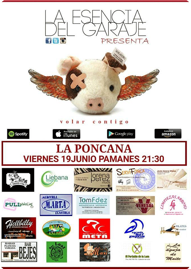 Concierto de La Esencia del Garaje en La Poncana en Pámanes