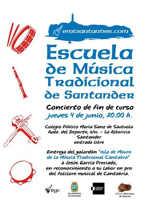 Concierto de la Escuela de Música tradicional en Santander