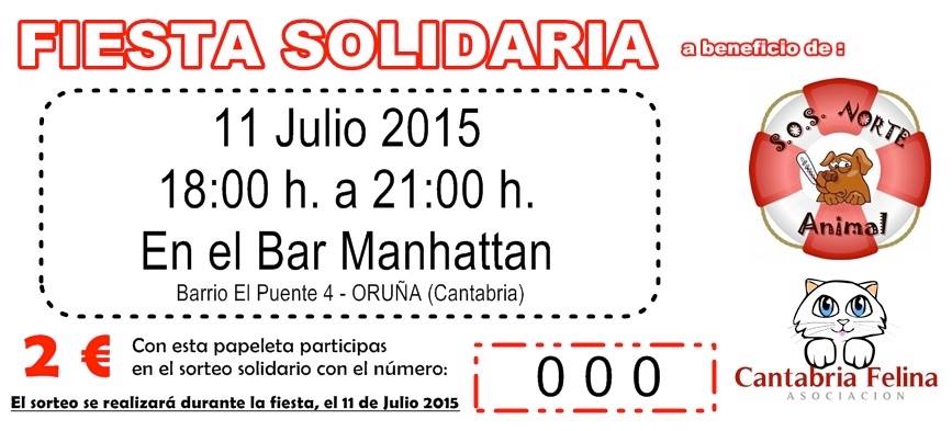 Fiesta solidaria en el Manhatan en Oruña
