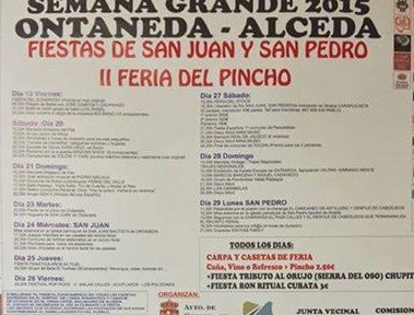 Fiestas de San Juan y San Pedro en Alceda-Ontaneda y Feria del Pincho