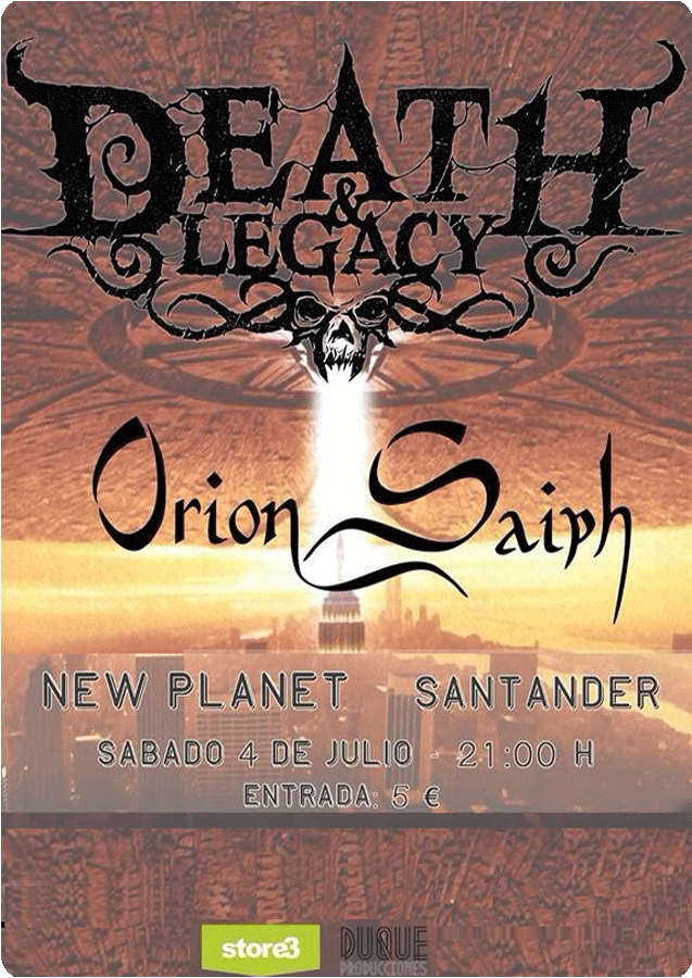 Concierto de Death and Legacy en el New Planet de Santander