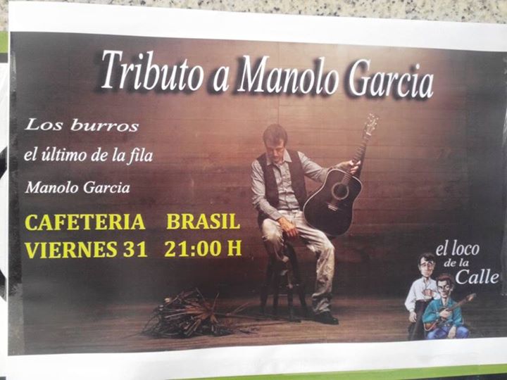 Concierto tributo a Manolo García en la Cafetería Brasil en Torrelavega