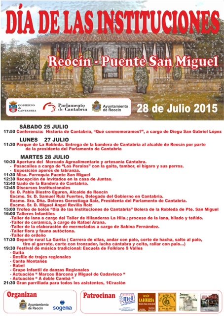 Día de las instituciones de Cantabria 2015 en Puente San Miguel