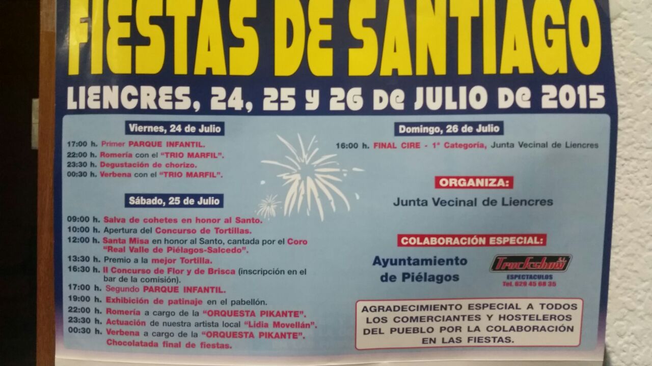 Fiestas de Santiago en Liencres