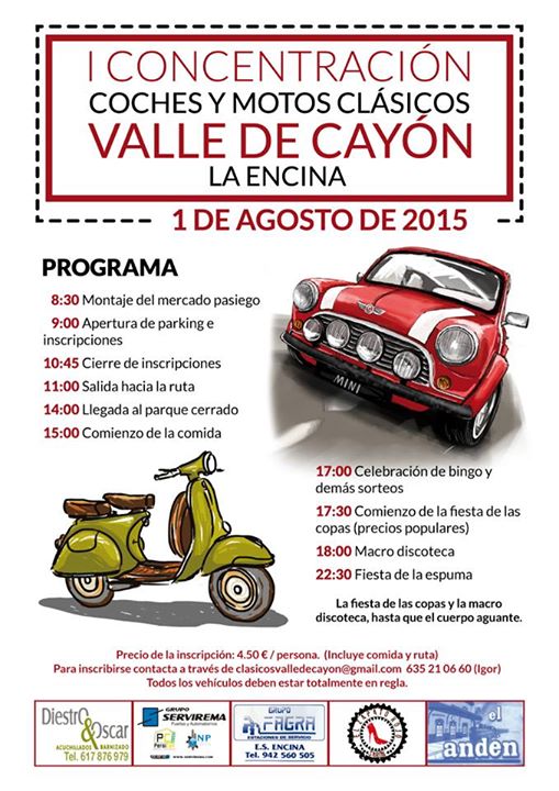I Concentración de coches y motos clásicos Valle de Cayón