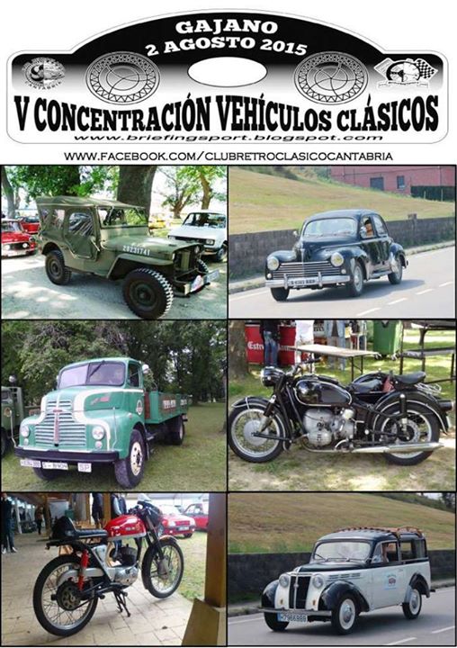 Concentración de Vehículos clásicos en Gajano 2015