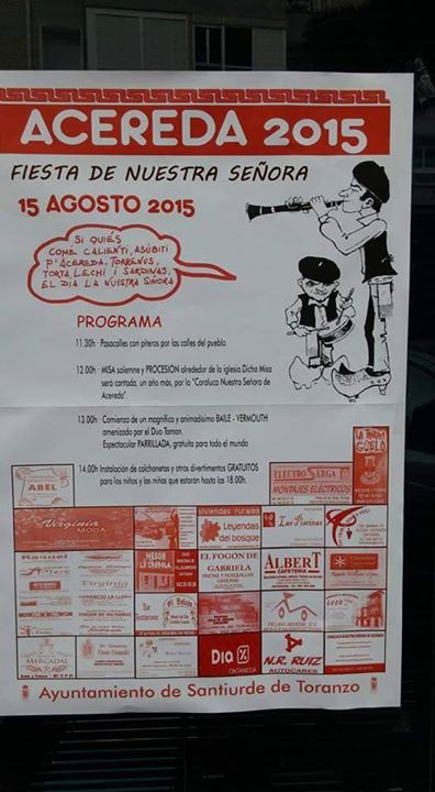 Fiestas de Nuestra señora en Acereda, Toranzo 2015