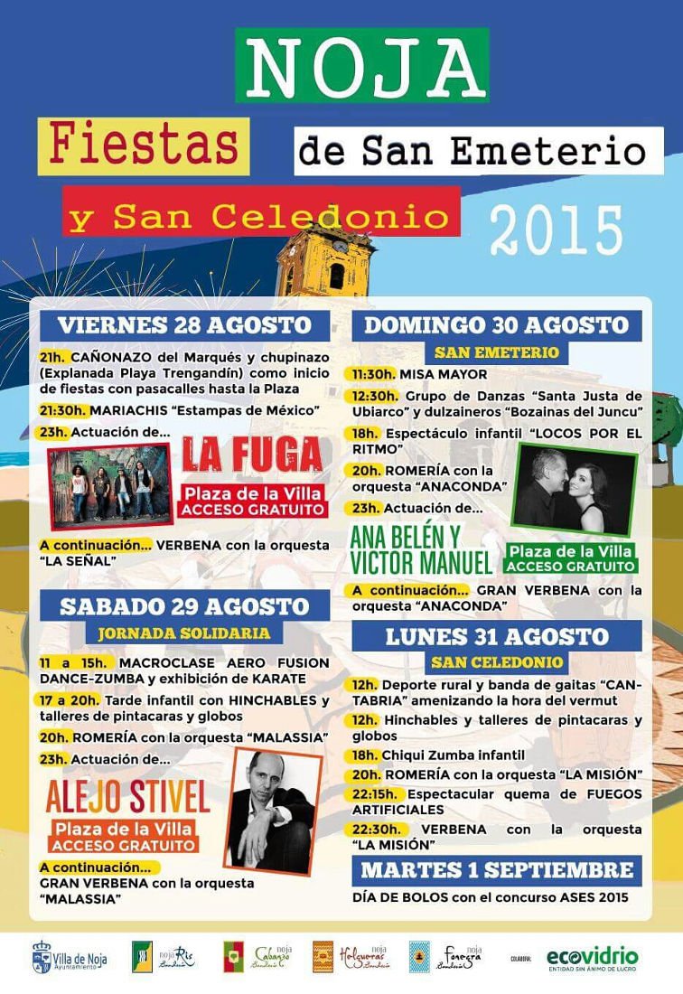 Fiestas de San Emeterio y San Celedonio 2015 en Noja