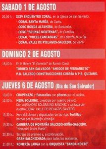 Fiestas de San Salvador en Salcedo