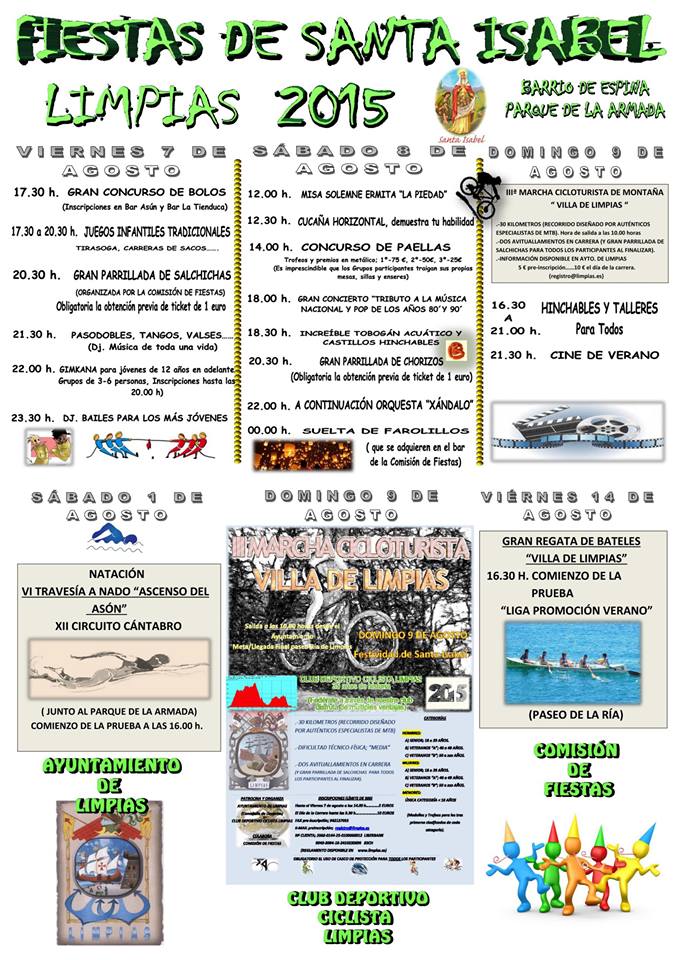 Fiestas de Santa Isabel en Limpias 2015
