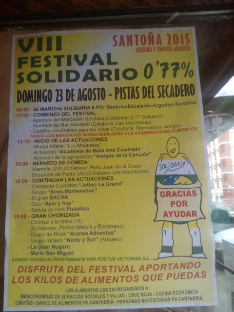 VIII Festival solidario 0,77 Santoña 2015