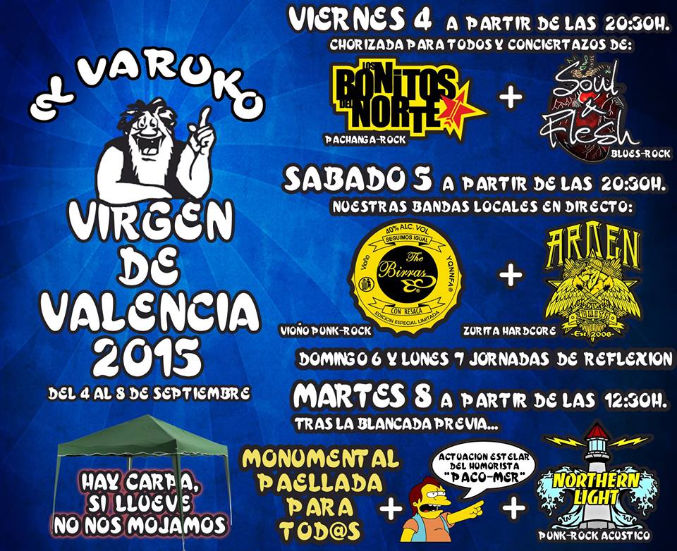 Concierto de The Birras en el Varuko de Vioño