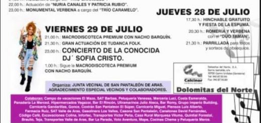 Fiestas de San Pantaleón 2022 - San Pantelon de Aras