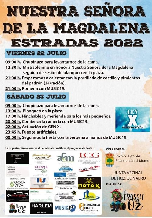Fiestas de la Magdalena 2022 – Estradas