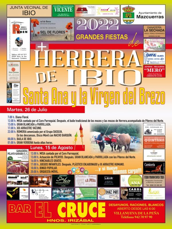 Grandes Fiestas de Herrera de Ibio 2022