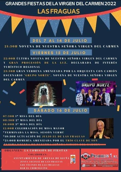 Grandes Fiestas de la Virgen del Carmen 2022 - Las Fraguas