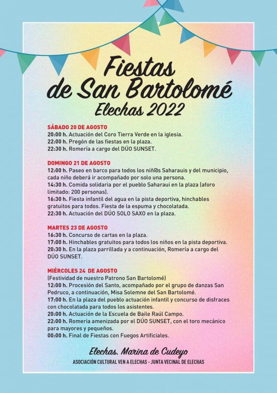Fiestas de San Bartolomé 2022 – Elechas