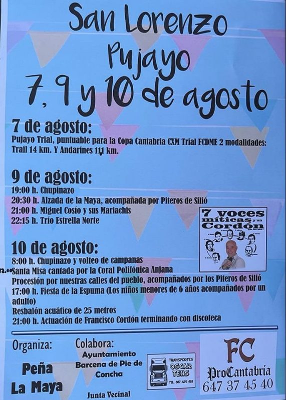 Fiestas de San Lorenzo 2022 – Pujayo