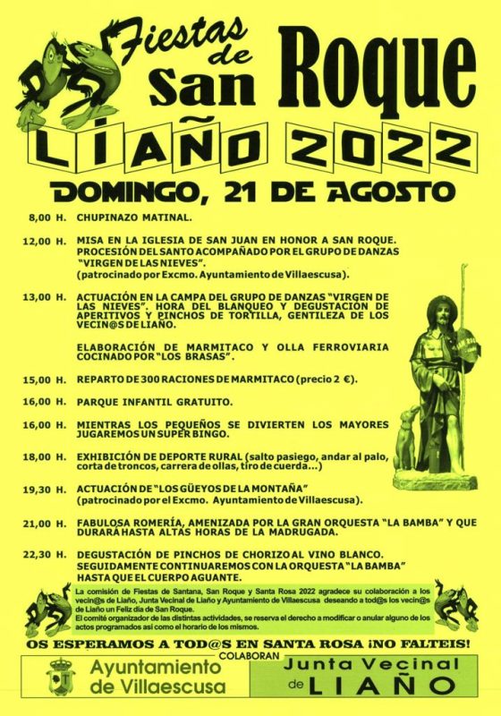 Fiestas de San Roque 2022 – Liaño