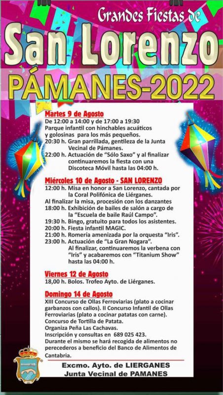 Grandes Fiestas de San Lorenzo 2022 – Pámanes