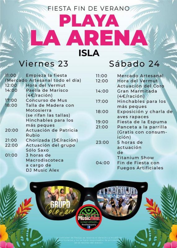 Fiesta de Fin de Verano – Playa La Arena