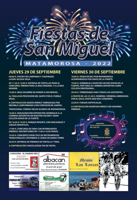 Fiestas de San Miguel 2022 – Matamorosa