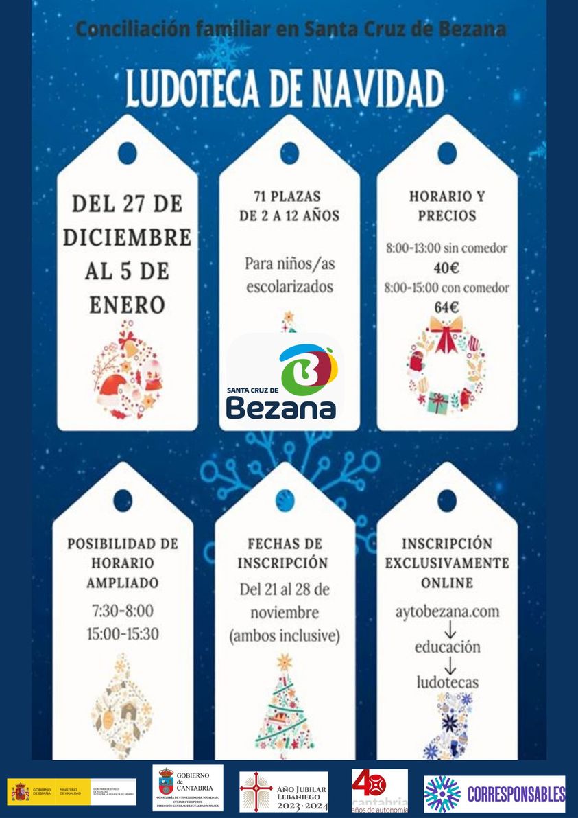 Ludoteca de Navidad 2022 - Santa Cruz de Bezana