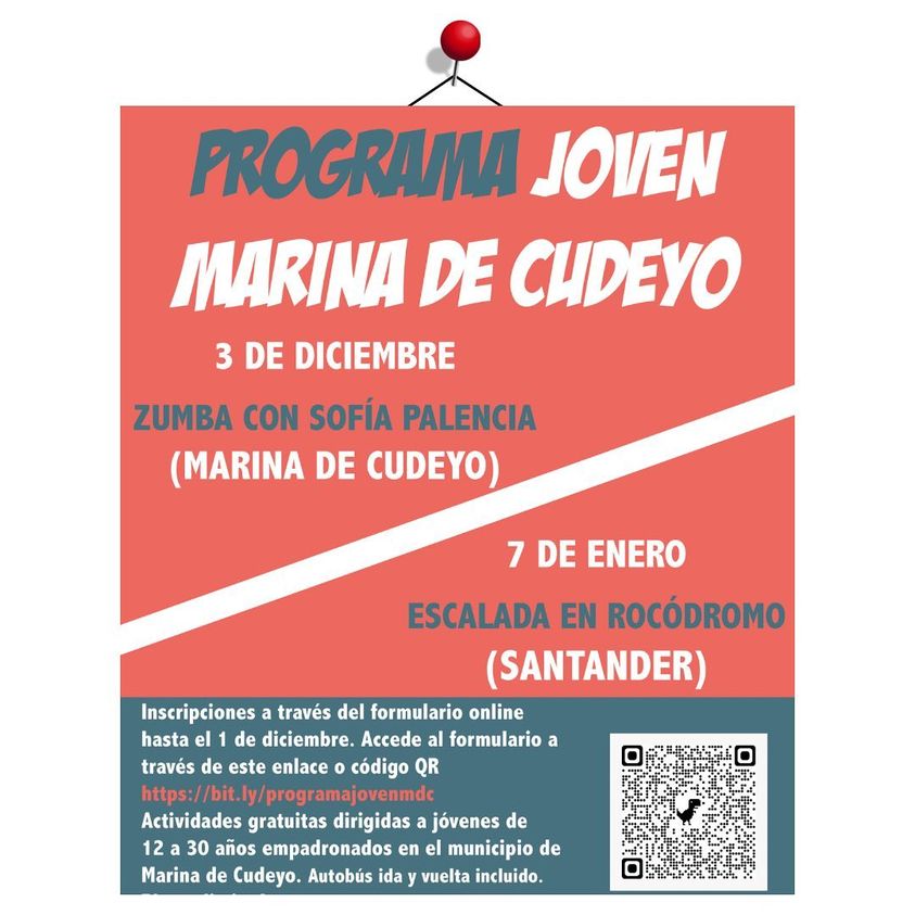 Ocio Joven para Diciembre y Enero – Marina de Cudeyo