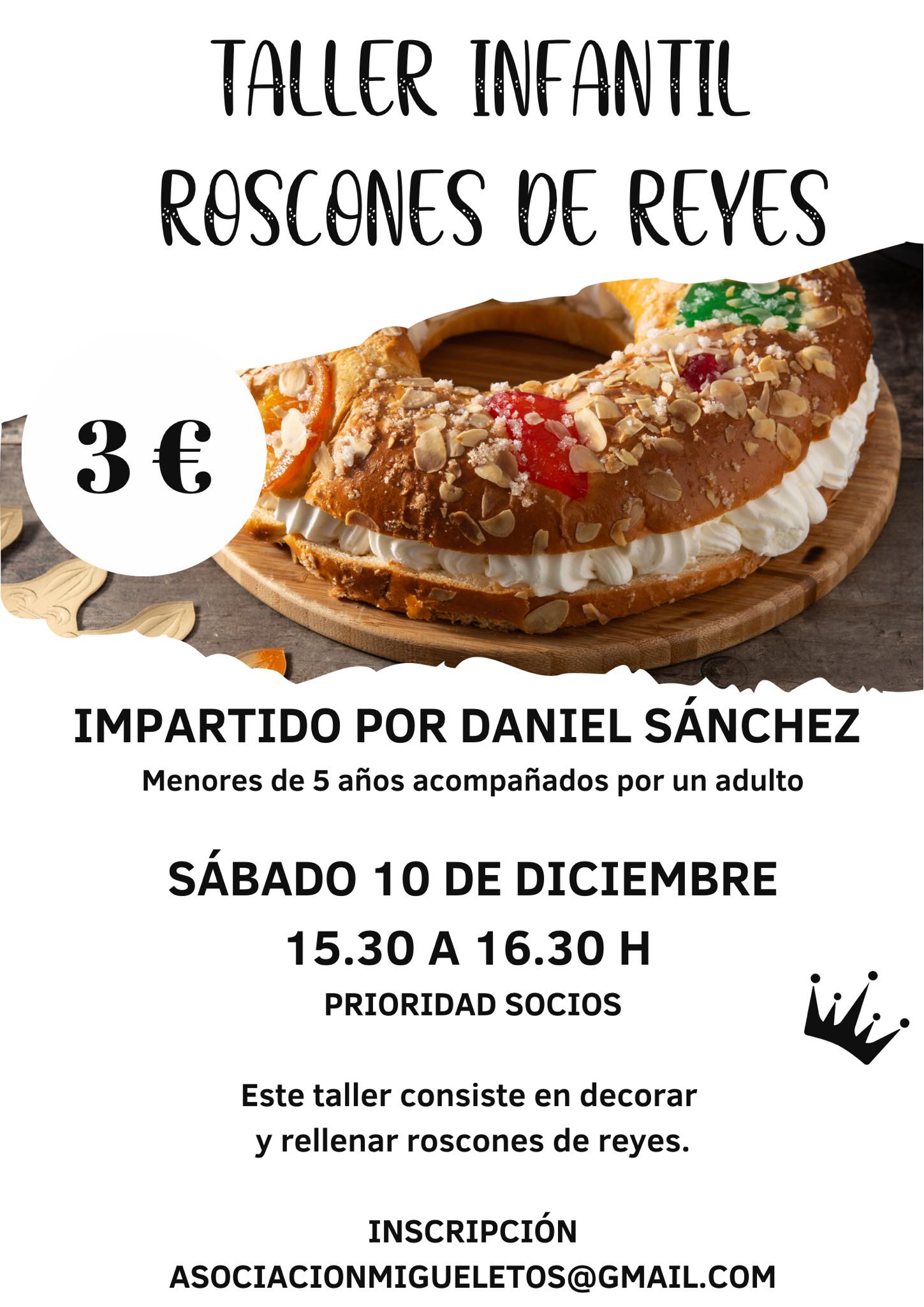 Taller Infantil Roscones de Reyes