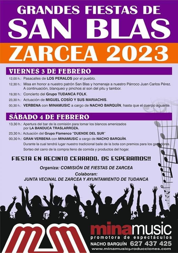 Grandes Fiestas de San Blas 2023 – Zarcea