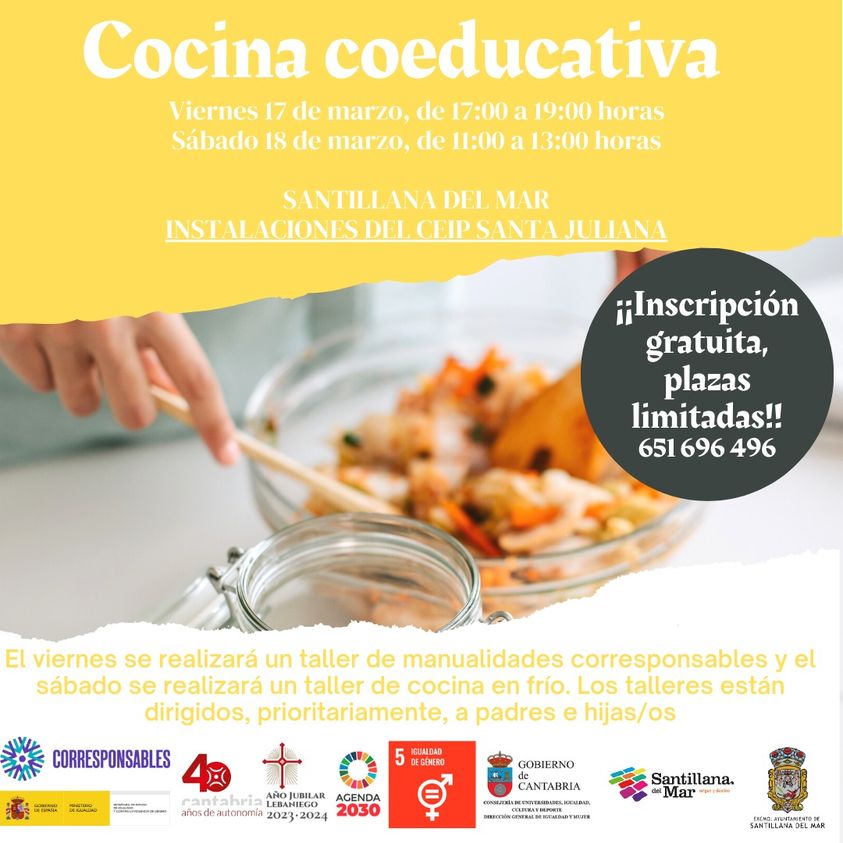 Taller Cocina Coeducativa – Santillana del Mar