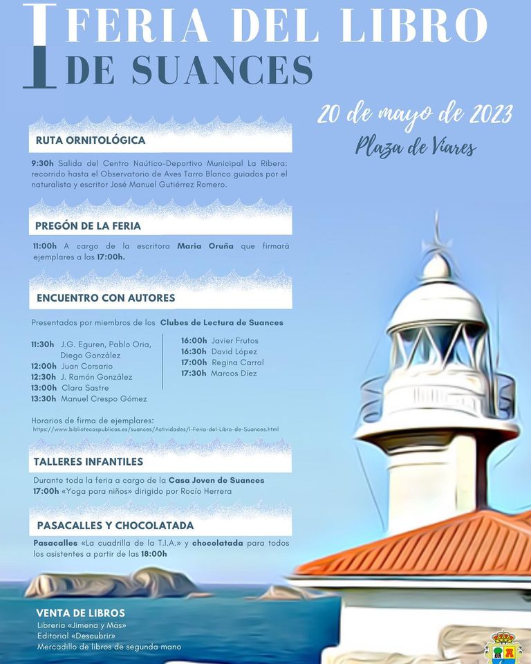 I Feria Del Libro Suances 2023 Miplanhoy Qué Hacer Hoy En Cantabria 6659